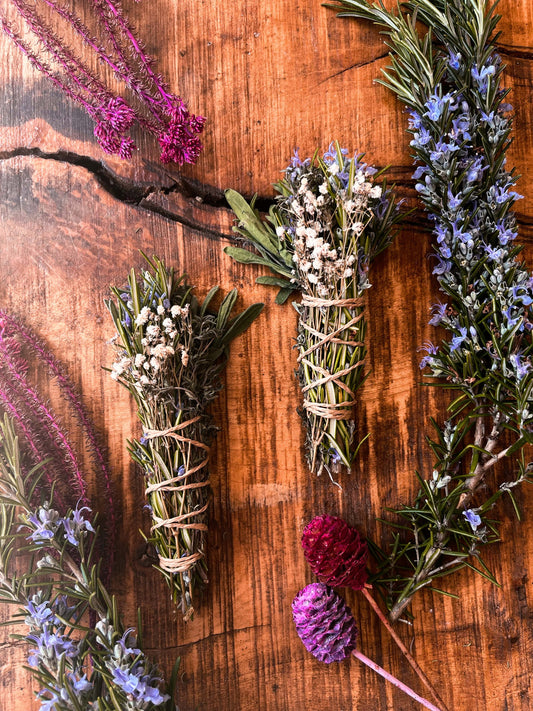Rosemary, Thyme + Lavender Cleansing Wand