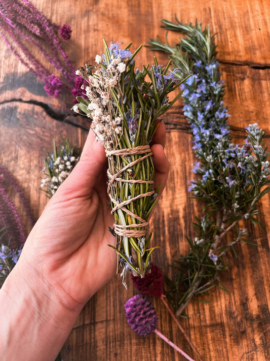 Rosemary, Thyme + Lavender Cleansing Wand