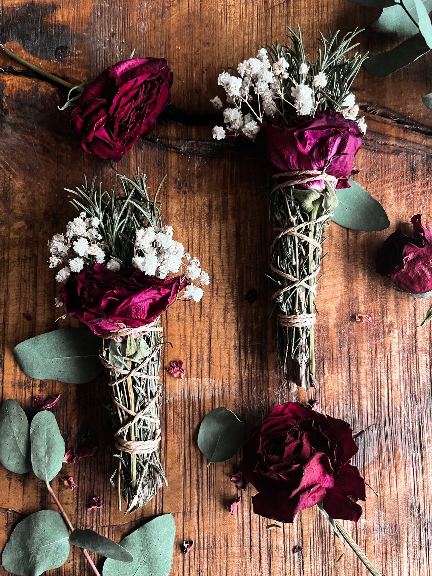 Rosemary, Rose & Gypsophila Cleansing Wand