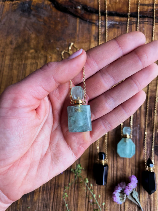 Crystal Potion Bottle Necklace