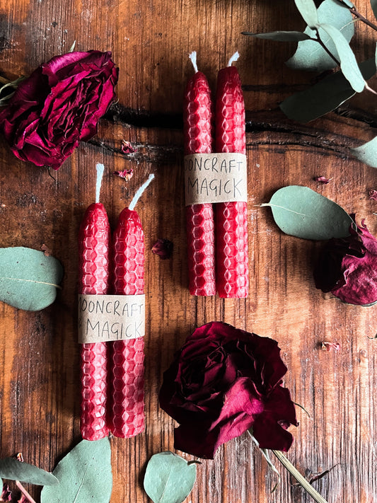 Red Altar Candles, Love Spell Candles