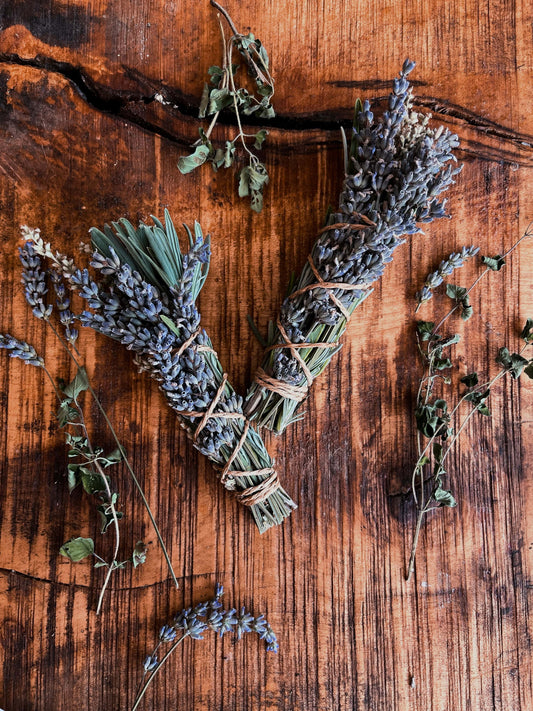 Mugwort + Lavender Cleansing Wand