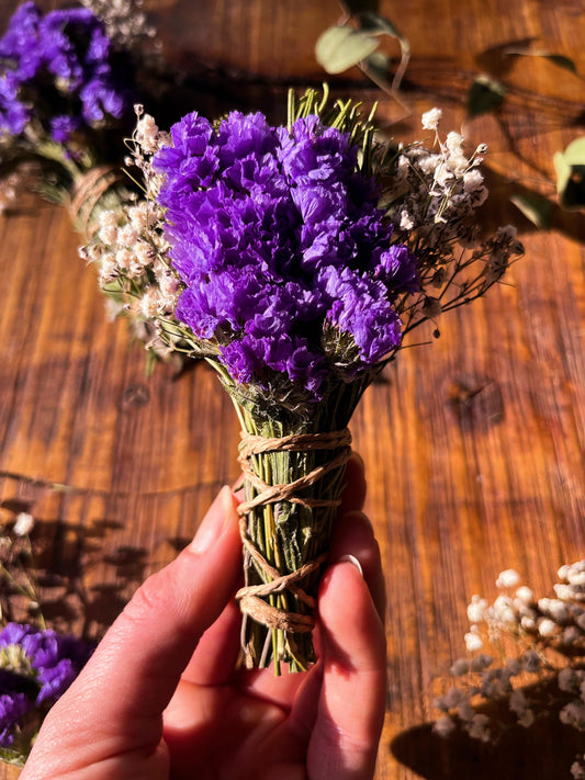 Rosemary, Statice + Gypsophila Cleansing Wand